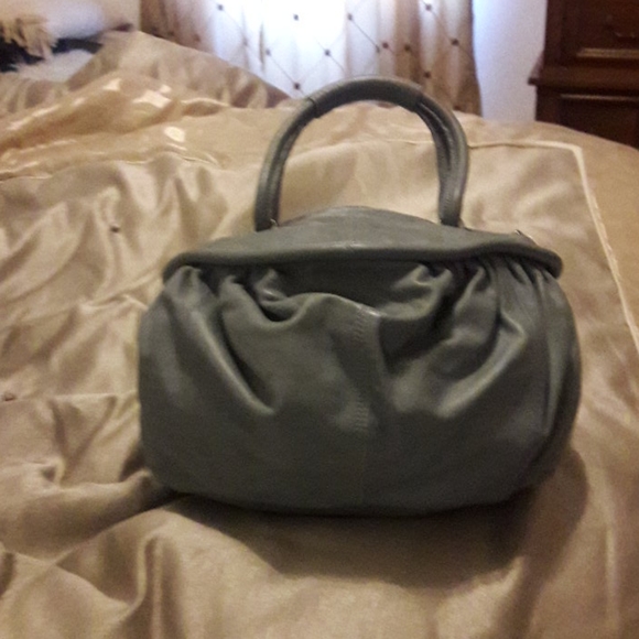 Blue leather bag - Picture 2 of 7